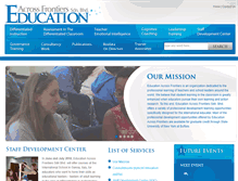 Tablet Screenshot of educationacrossfrontiers.com